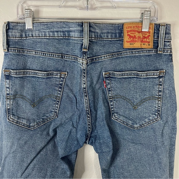 511 Levi’s Blue Denim Jeans -Sz 33 x 32 - Picture 5 of 6